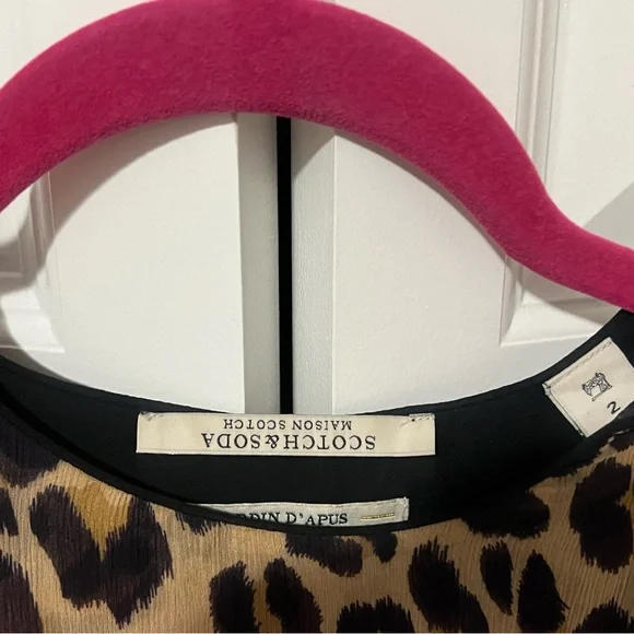 Scotch & Soda Leopard & Lillies Mini Dress from Anthropologie (Size 2) - Picture 11 of 13